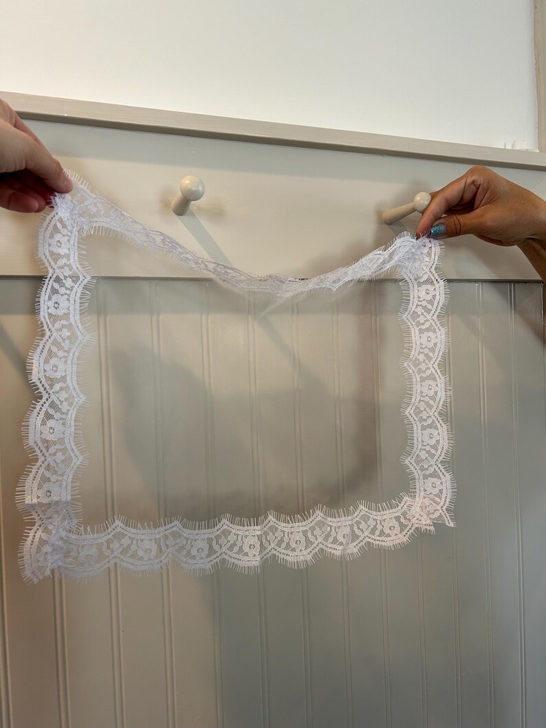 Sheer Lace Just Married Chair Signs for Bride and Groom, Wedding Chair Decor, Just Married Chair Signs, Sheer Lace Wedding Chair Banners