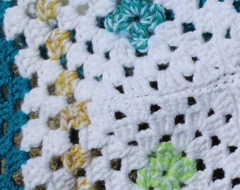 Sugarplum Stripe- Earth Friendly Handmade Baby Crochet blanket, Unique and Beautiful