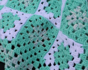Seafoam Spray- Baby Blanket, Beautiful, Vintage & Unique