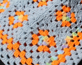 Orange Blossom- Beautiful Baby Crochet Blanket handmade