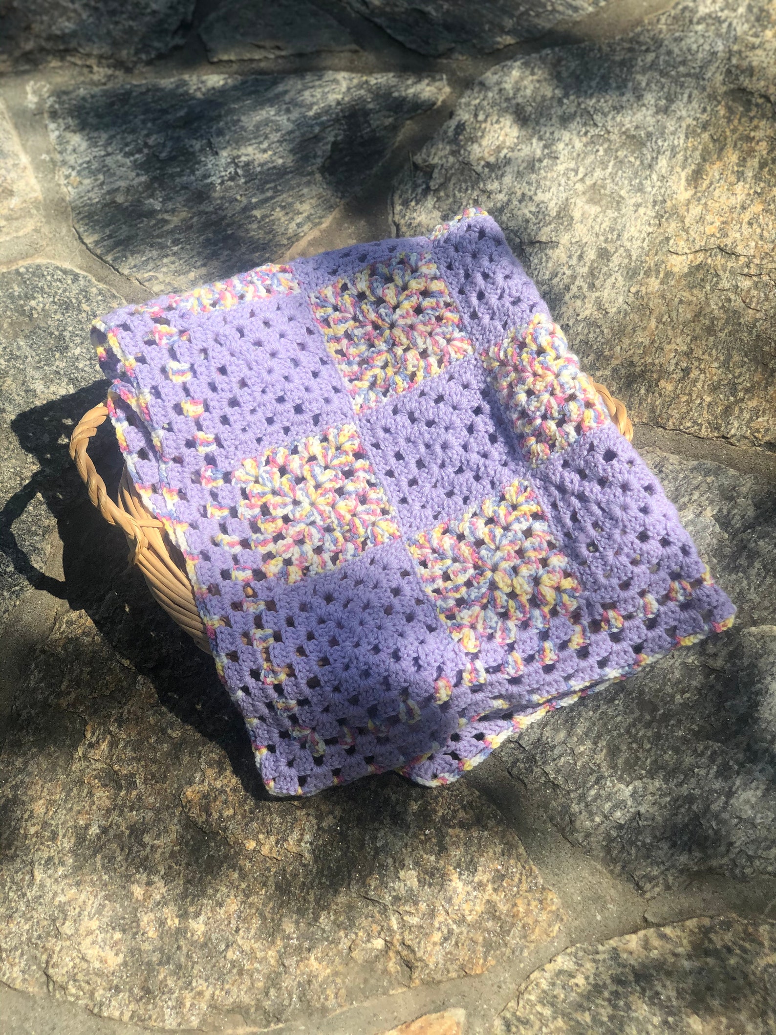 Lavender Bloom Baby Blanket Beautiful Vintage & Unique Etsy