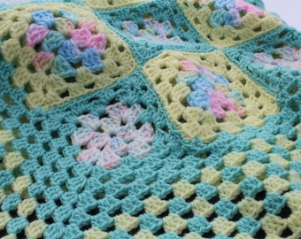 A New Bloom-Baby Blanket, Beautiful, Vintage & Unique