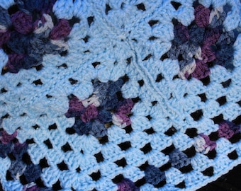 Twilight - Beautiful Baby Crochet Blanket, Handmade, Vintage