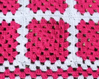 Raspberry Fizz- Baby Blanket, earth Friendly, Vintage, Unique