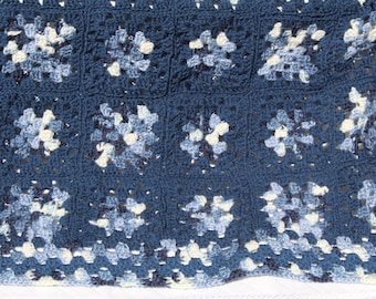 Nightlight, Eco Friendly, Handmade Crochet Baby Blanket, Vintage, Sustainable, Reusable