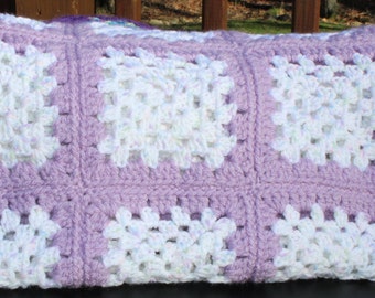 Sweet Pea, Eco Friendly, Handmade, Crochet Blanket- Beautiful, Vintage & Unique