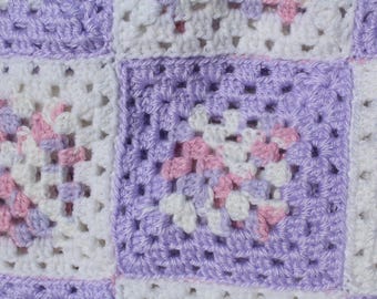 Pink Parade, Eco Friendly, Handmade, Crochet Baby Blanket- Beautiful, Vintage & Unique, Keepsake
