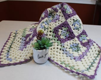 Simply Elegant, Eco Friendly, Handmade, Crochet Baby Blanket- Beautiful, Vintage & Unique, Keepsake