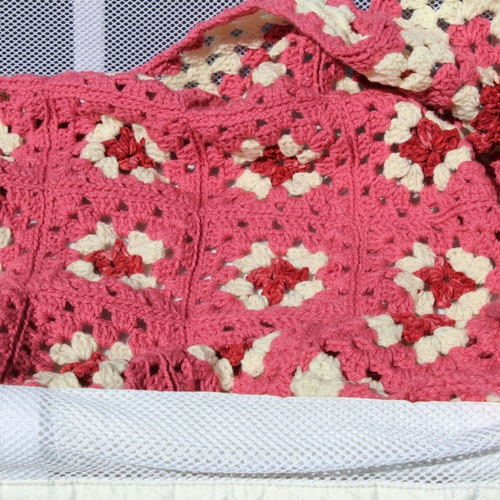 Cherry Blossom, Eco Friendly, Sustainable, Handmade Crochet Baby