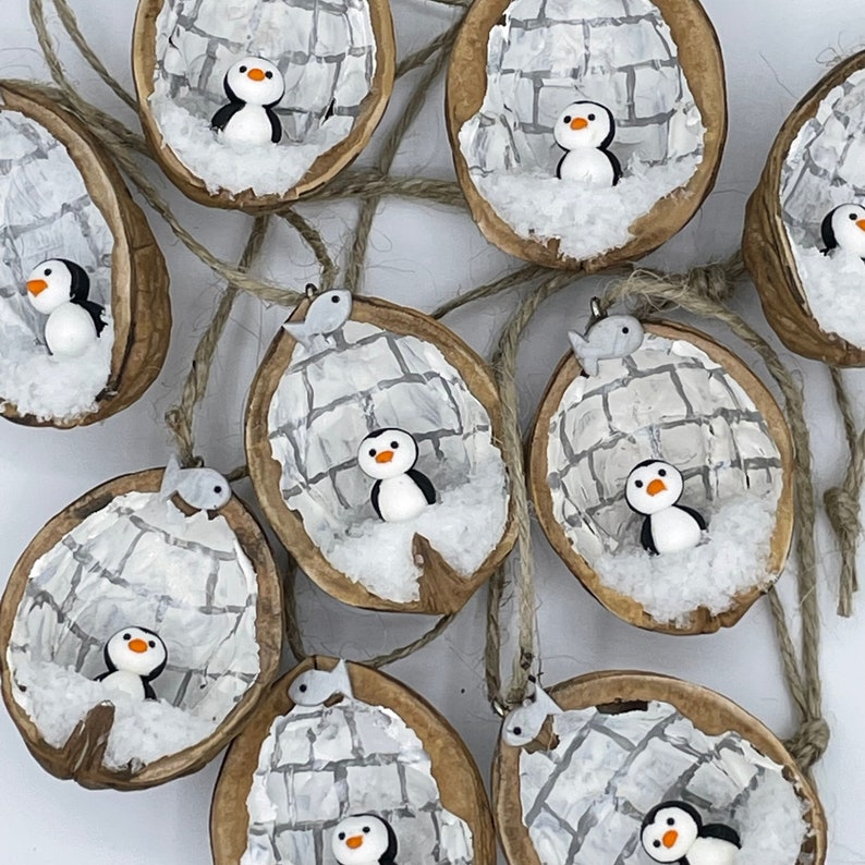 Penguin Igloo Christmas Decoration 