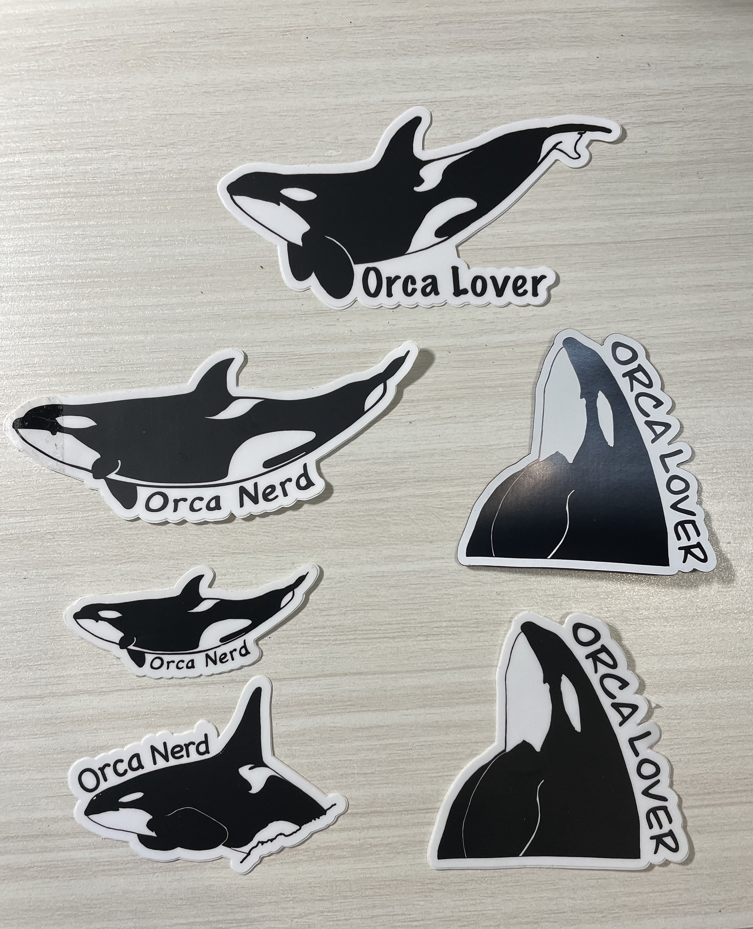 Orca Killer Whales Decals, Sticker, Art, 3 or 5 Waterproof, Tattoo
