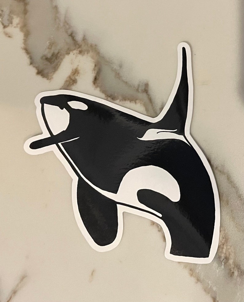 Orca Killer Whales Decals, Sticker, Art, 3 or 5 Waterproof, Tattoo