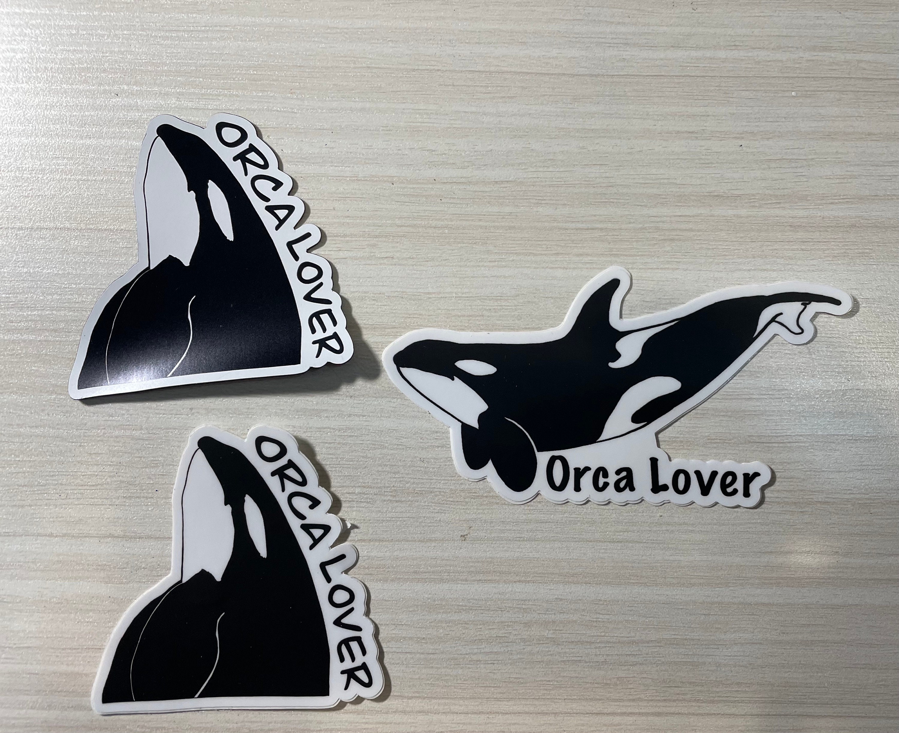 Orca Killer Whales Decals, Sticker, Art, 3 or 5 Waterproof, Tattoo