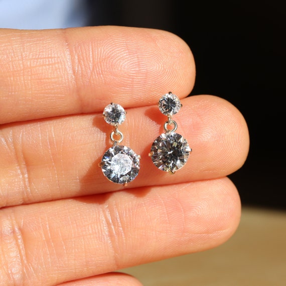 ■ENGBROX■ silver925 sparkling star cubic earring set EBEA2 Sparkling Star Stud Earrings With Cubic Zirconia in 925