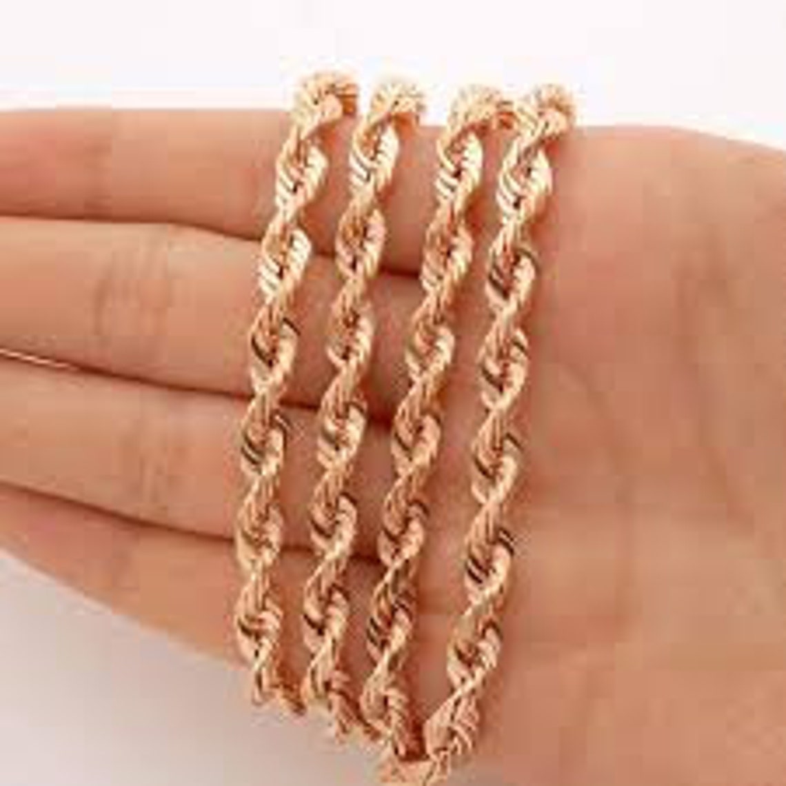 21 Inches Long and 5mm thickness Rope Chain For Huge Pendant/ Etsy