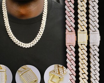 VVS Moissanite Diamond Chain Cuban 