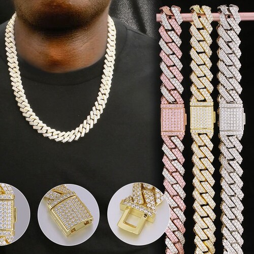 VVS Moissanite Diamond Chain Cuban 
