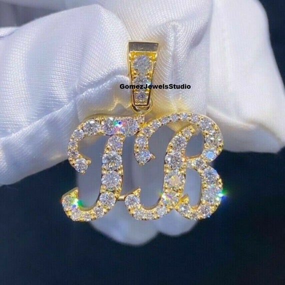 Real VVS/D Moissanite Diamonds Letter 