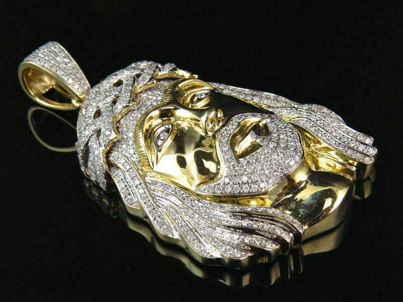 2.00 Ct Diamond Pave Set Jesus Piece 