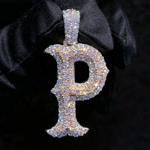 Customize Initial p Letter Pendant for 