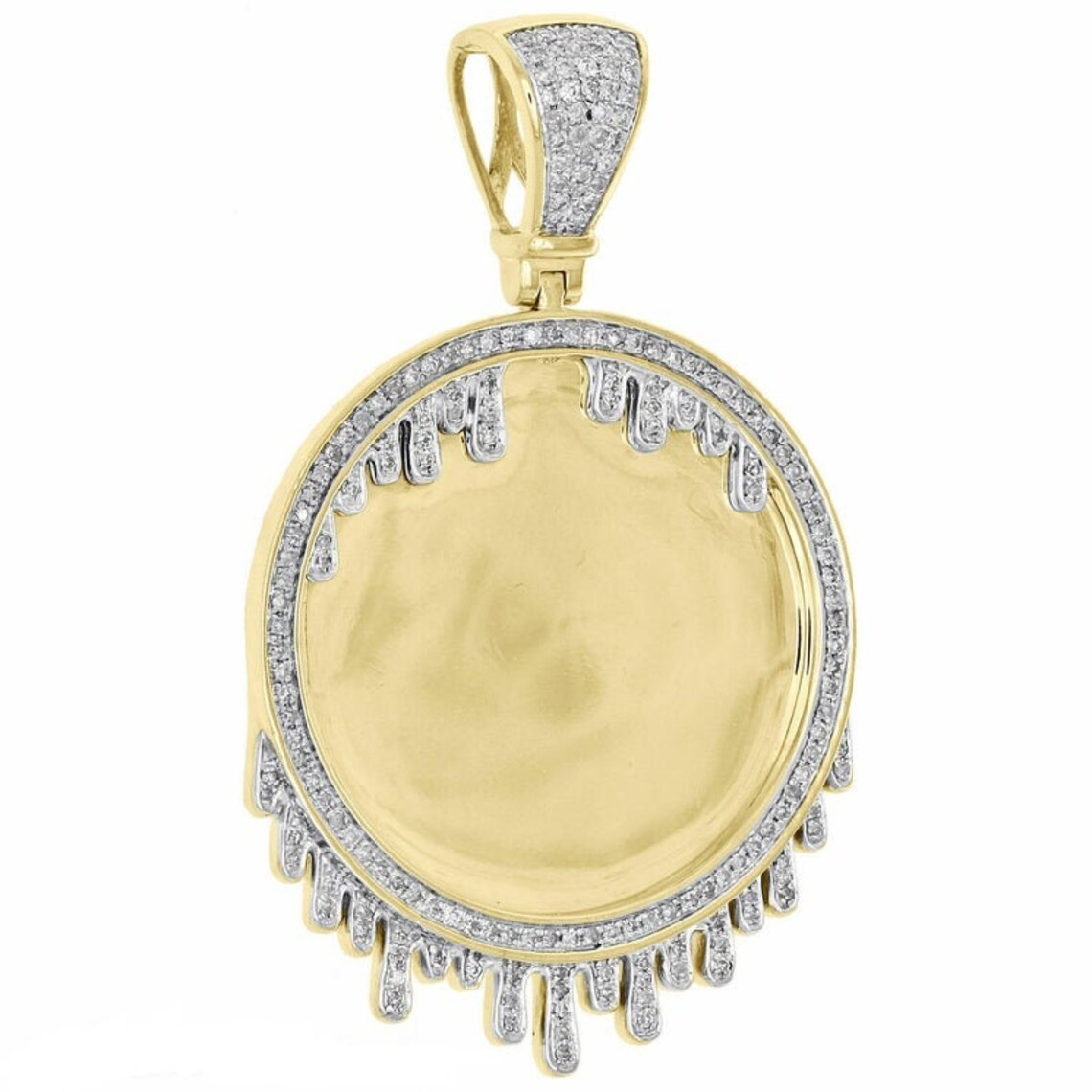 Memory Frame Diamond Pendant Photo Pendant Silver Jewelry Etsy