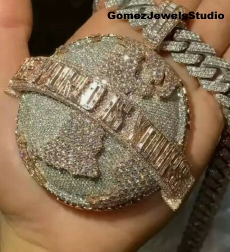 Iced Out Letters Custom Made Pendant for Men's and Etsy