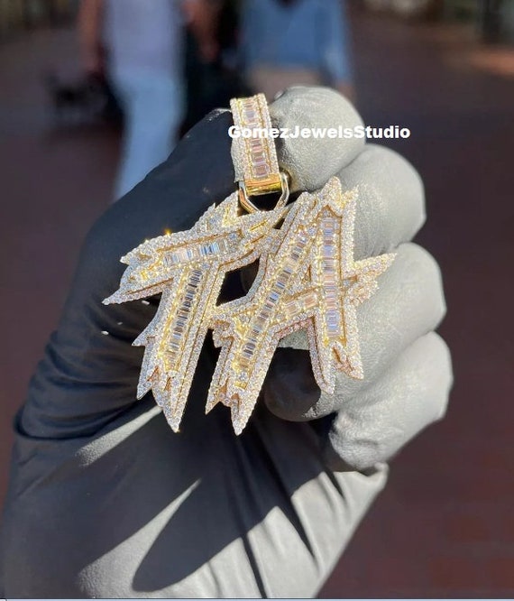 Real VVS/D Moissanite Diamonds Letter 
