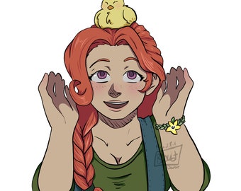 Leah from Stardew Valley Print