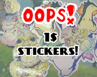 OOPSIE Mistake Discount Stickers!
