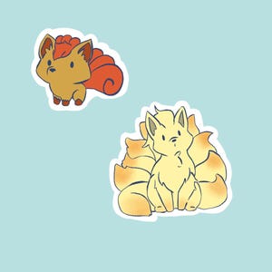 Vulpix/Ninetails Stickers!