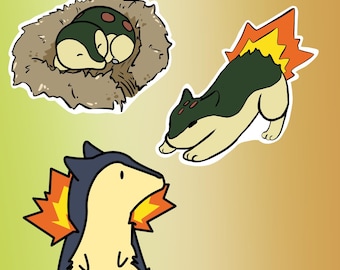 Typhlosion Linien Aufkleber!