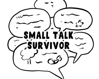 Small Talk Survivor Aufkleber