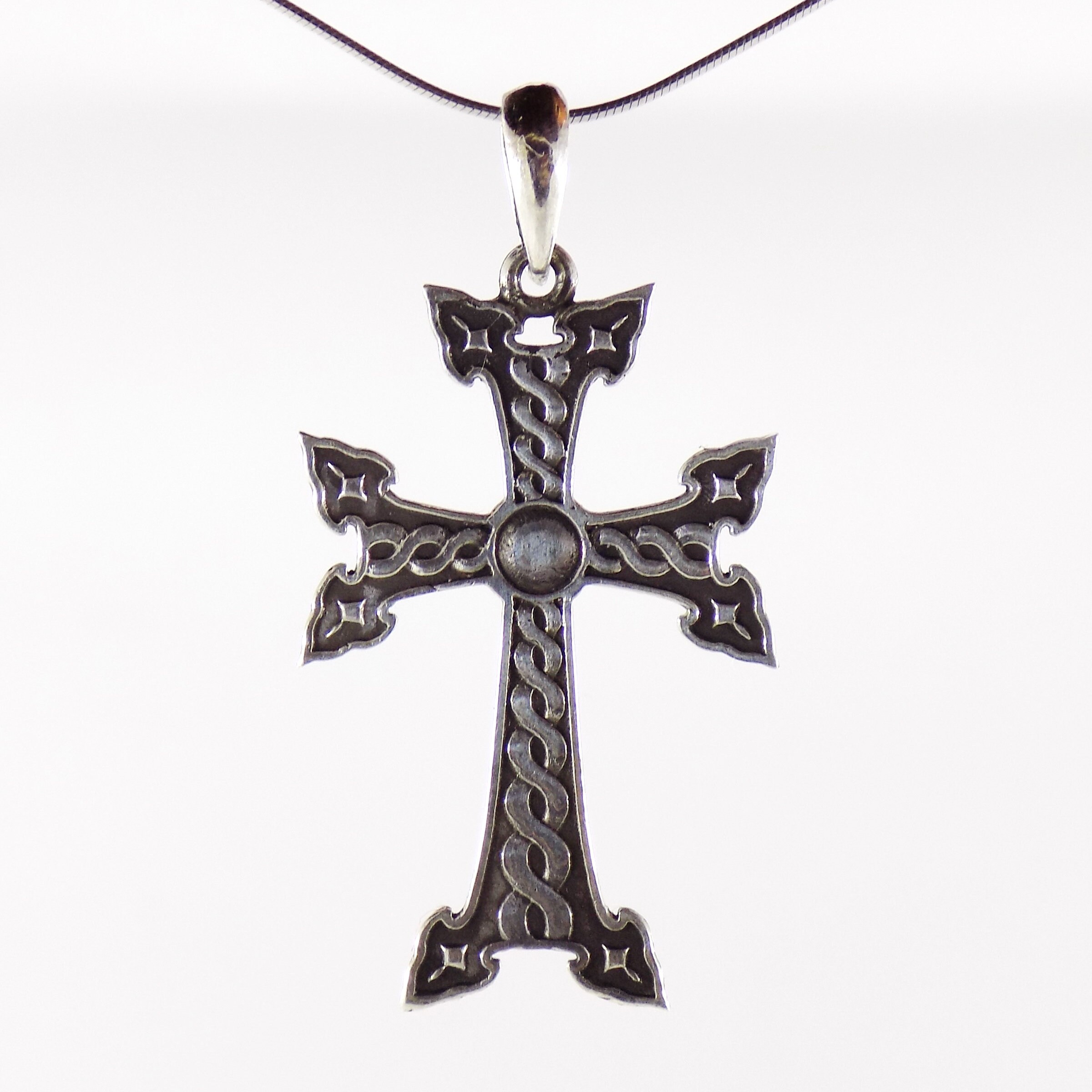 Armenia Sterling Silver Armenian Original Cross Pendant - Etsy