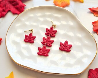 Fall Leaf Clay Earrings, Fall Leaf Earrings, Fall Clay Earrings, Leaf Earrings Dangle, Leaf Earrings Stud, Autumn Leaf Earrings, Autumn Leaf