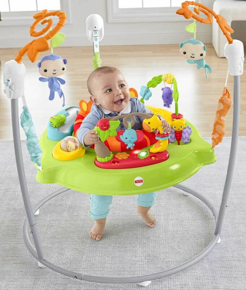 Roarin' rainforest jumperoo newborn baby activity bouncer Etsy