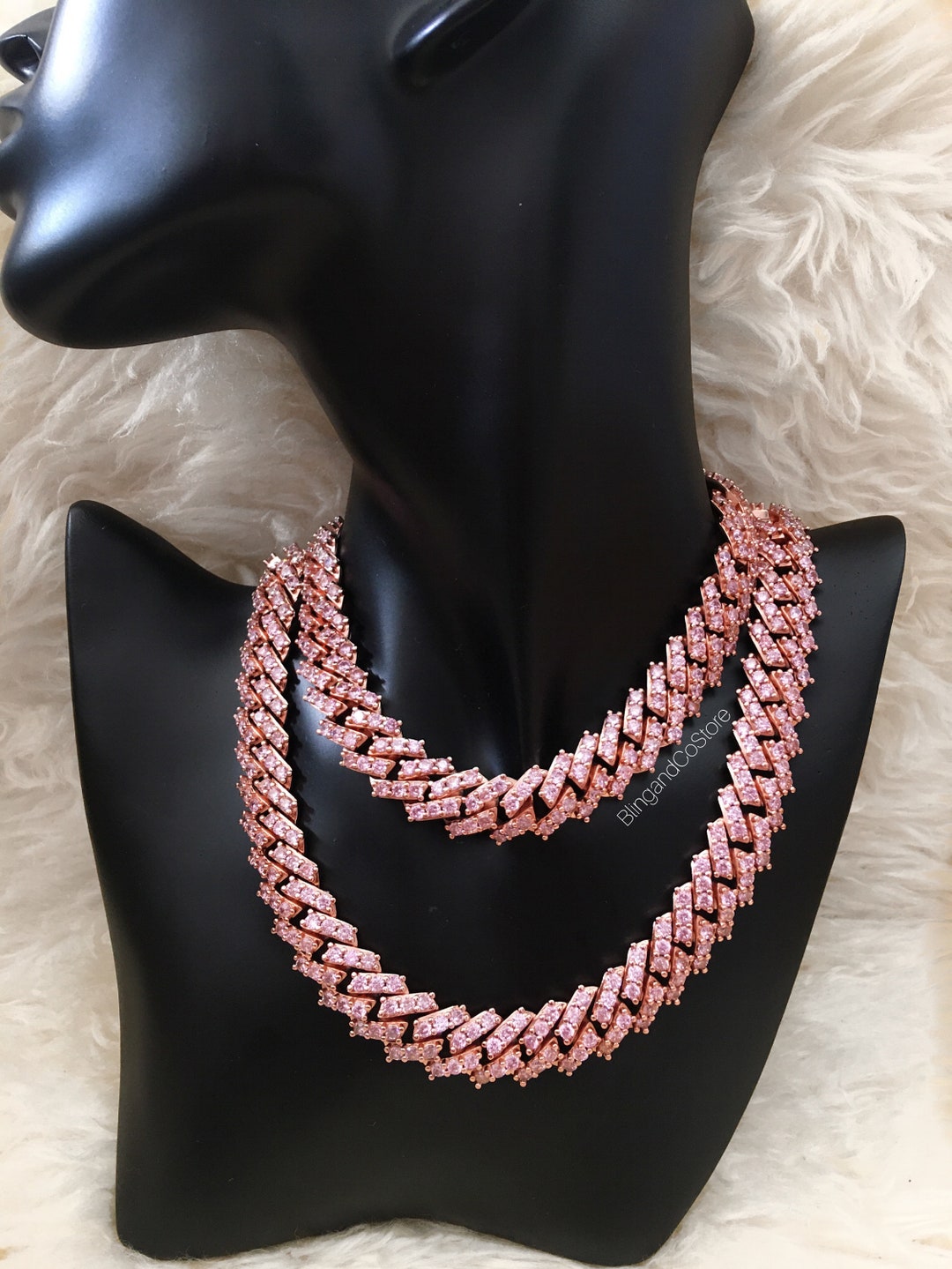 【BLACKPURPLE】24SS★ Luminary Mignon Necklace 4mm Dark Purple and Lavender Necklace and Earrings Set - Etsy