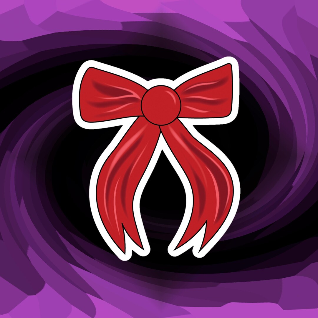 Red Bow Wrapping Sticker 3-inch Red Bow Sticker - Die Cut - Etsy