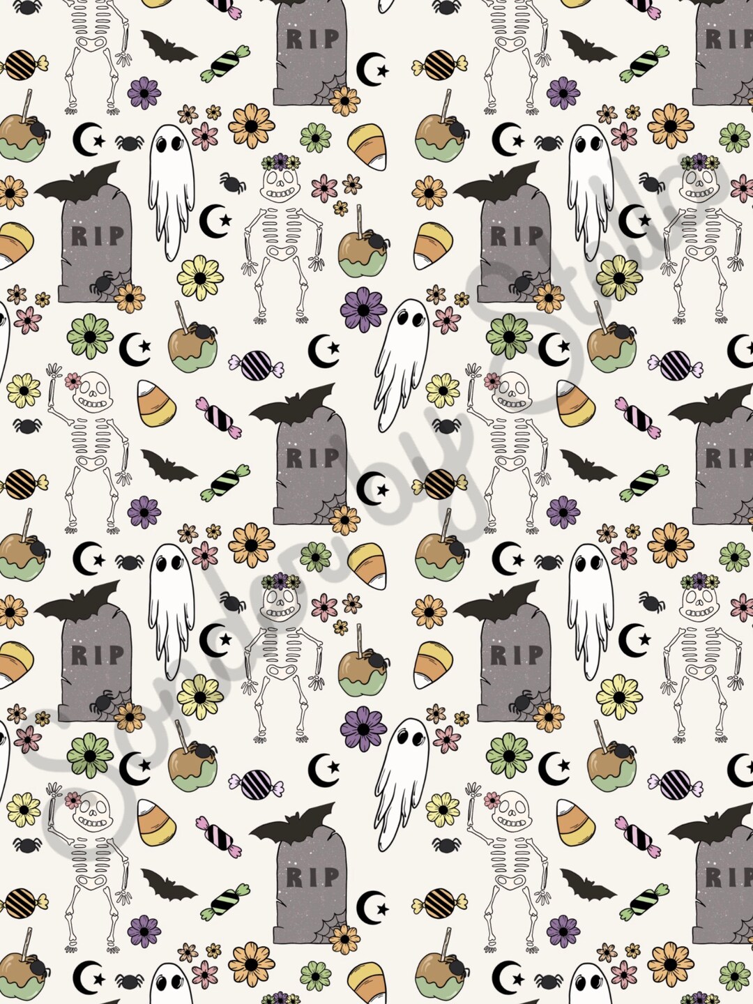 Skeleton Rips Pattern RIP Skeleton Ghost Halloween Seamless Pattern - Etsy