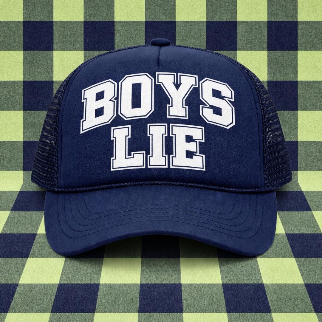 Boys Lie Trucker Hat Boyslietruckerhatspinkheartter  main image 2
