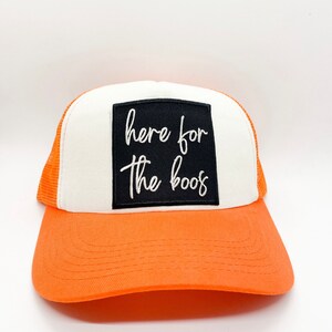 Here for the Boos Halloween Trucker Hat
