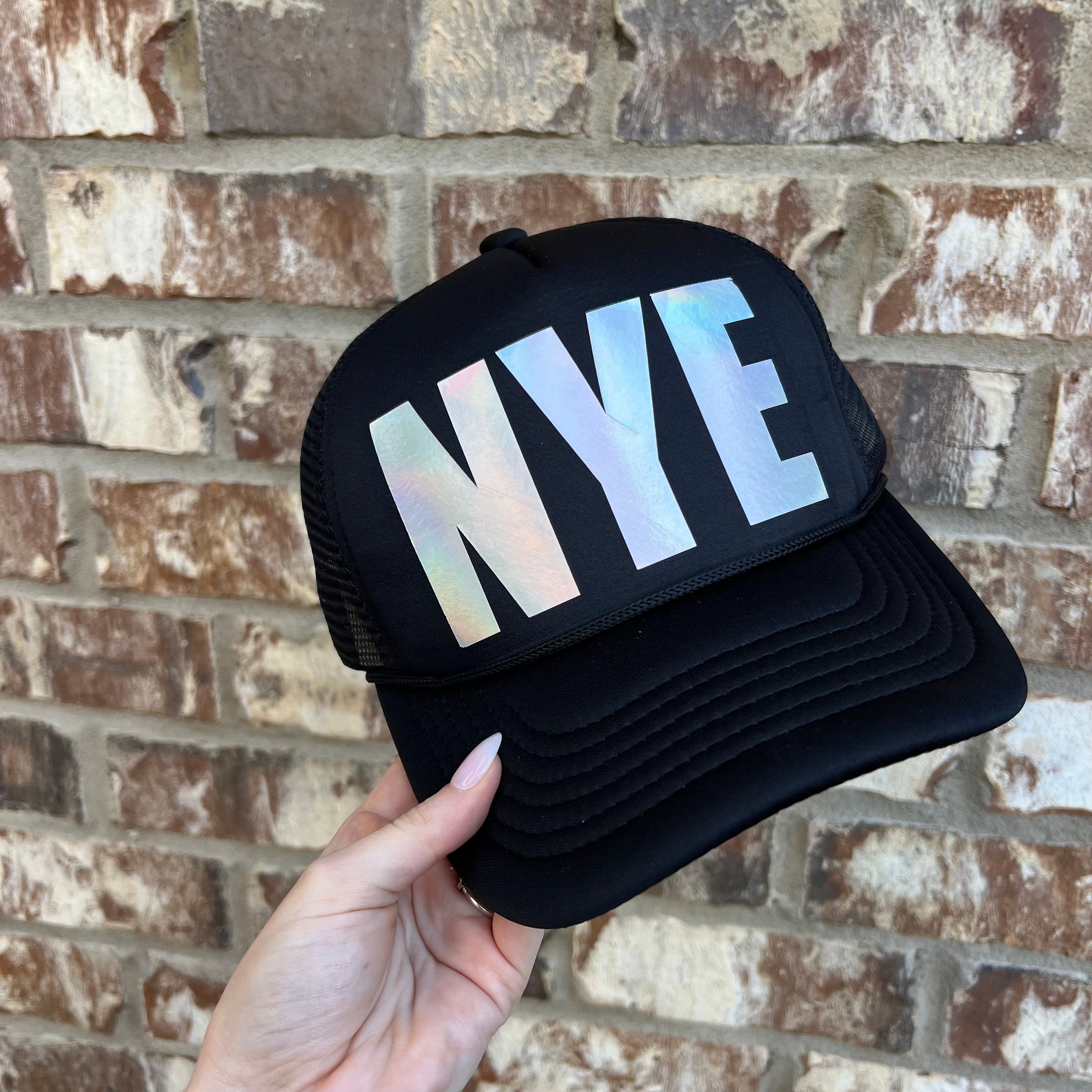 Unsweetened New York black trucker cap with colorful glitter ISLES Logo PLAYERS CLUB BLACK WOOL TRUCKER main image 3