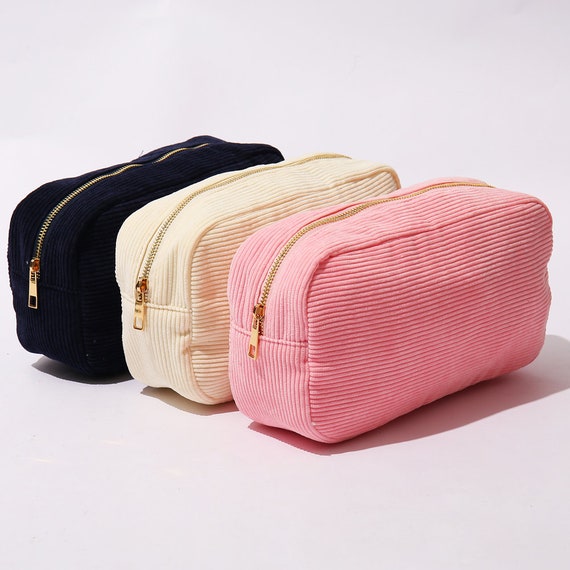 Corduroy Pouch Makeup Bag Patch Bag 