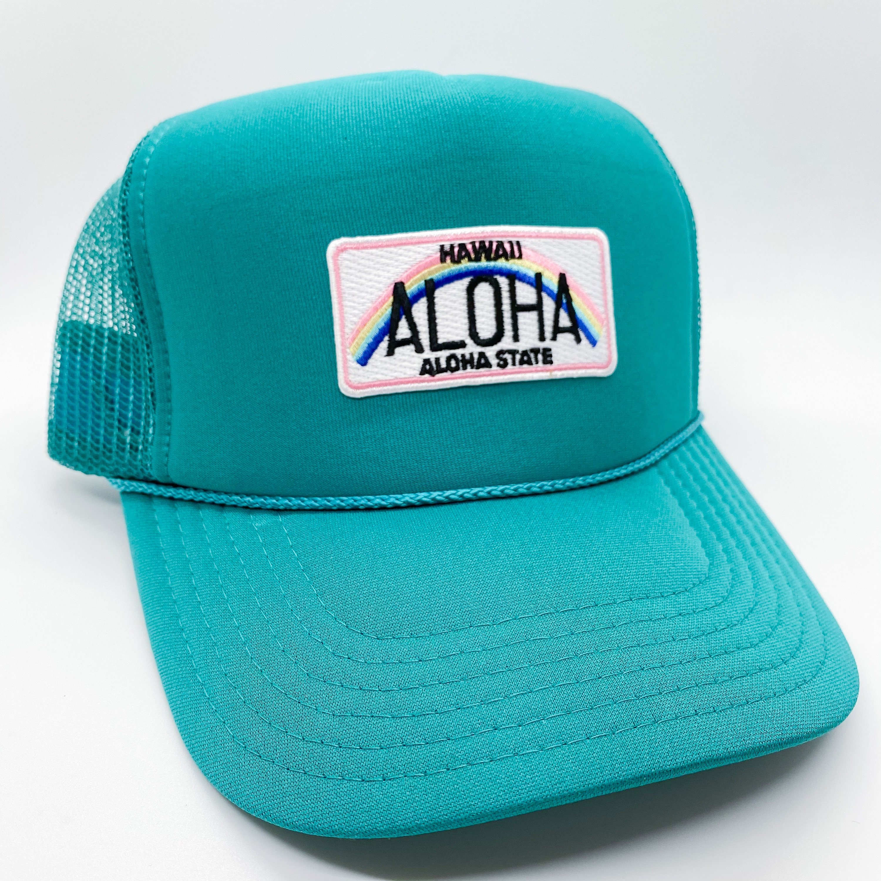 Aloha Patch Trucker Hat | Summer Patch Hat | Smiling Hat | Foam Mesh ...
