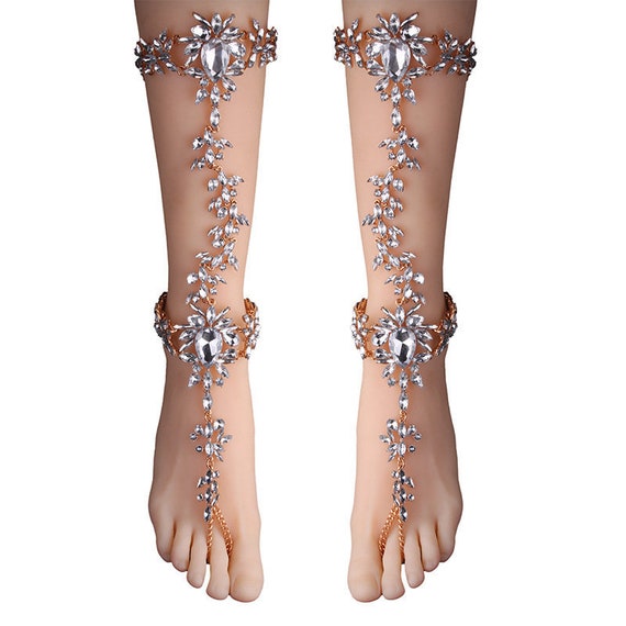 Buy Pearl Anklet, Bridal Anklet, Ankle Bracelets, Sterling Silver, Gold  Filled, Bohemian Bride, Rose Gold Online in India - Etsy