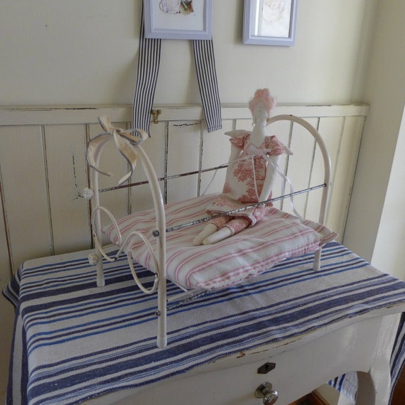 vintage metal doll bed