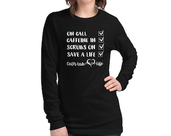 Cath Lab Check List Long Sleeve