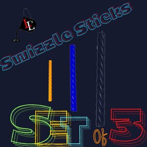 Swizzle Stick Play Candles - Set of 3