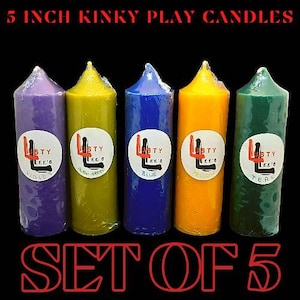 Set of 5 - Kinky Play Candles