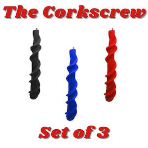 The Corkscrew Play Candle - Set of 3