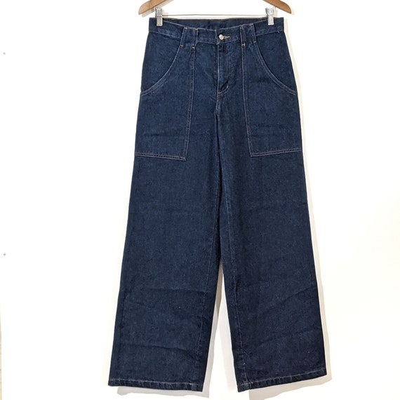 Vtg Roxy High Waisted Wide Leg Sailor Jeans